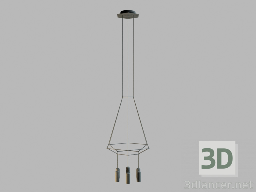 modèle 3D lampe suspendue 0307 - preview