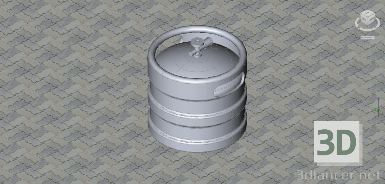 modèle 3D KEG / BARRIL BIÈRE - preview