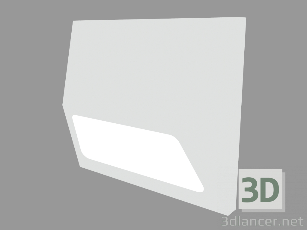 3d model Recessed wall light fixture STRIP SQUARE (S4654W) - preview