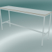 Modelo 3d Mesa retangular alta 50x190x95 (branco, madeira compensada, branco) - preview