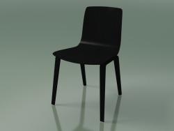 Silla 3910 (4 patas de madera, abedul negro)