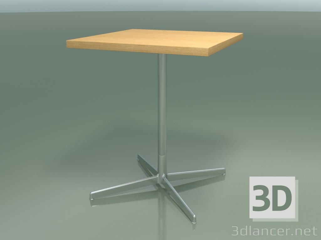 3D modeli Kare masa 5564 (H 74 - 60x60 cm, Doğal meşe, LU1) - önizleme