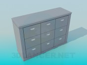 Bedside table with drawers