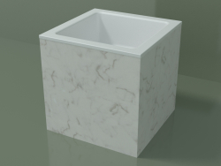 Lavabo da appoggio (01R112101, Carrara M01, L 36, P 36, H 36 cm)