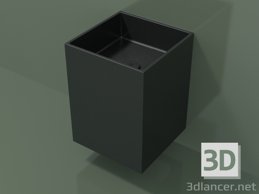 modello 3D Lavabo sospeso (02UN13101, Deep Nocturne C38, L 36, P 36, H 48 cm) - anteprima