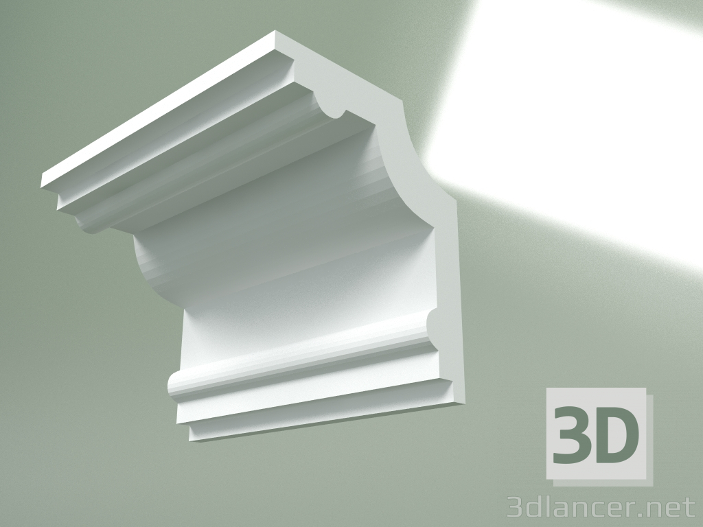 Modelo 3d Cornija de gesso (plinto de teto) KT325 - preview