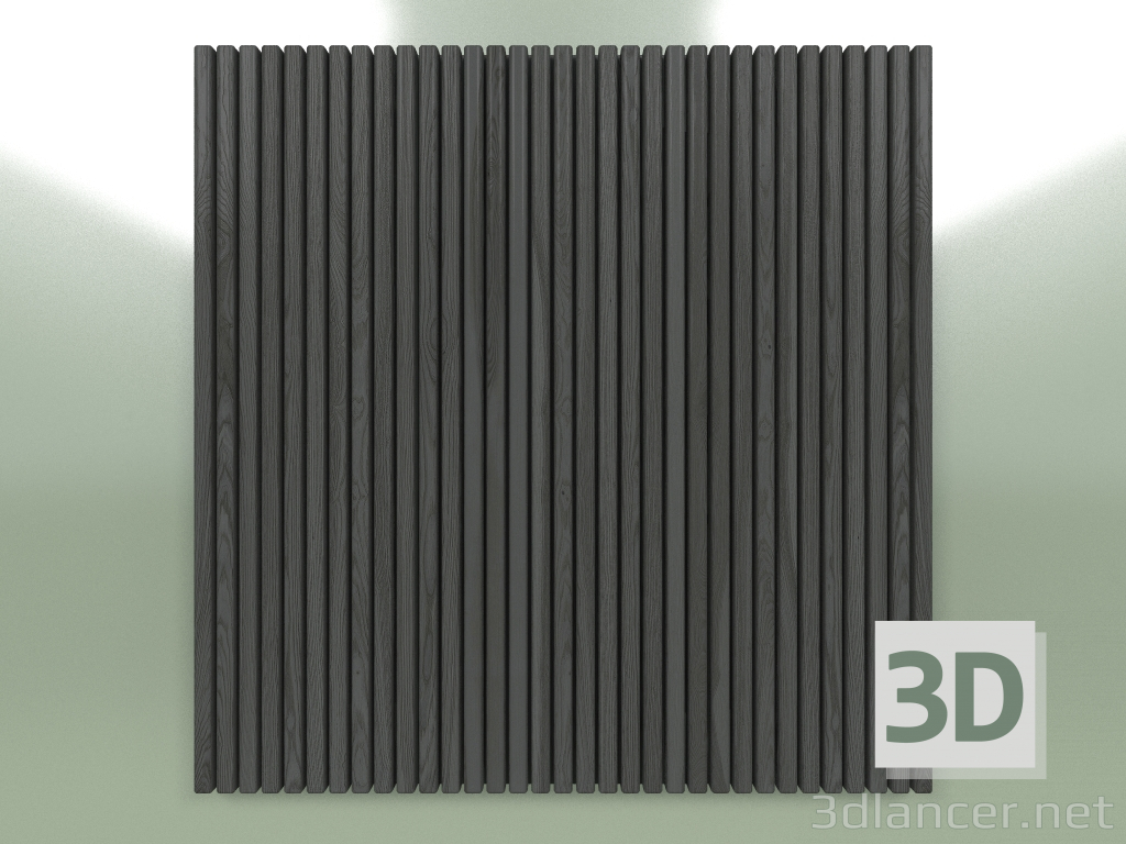 3D Modell Paneel mit einem Streifen 10X20 mm (dunkel) - Vorschau