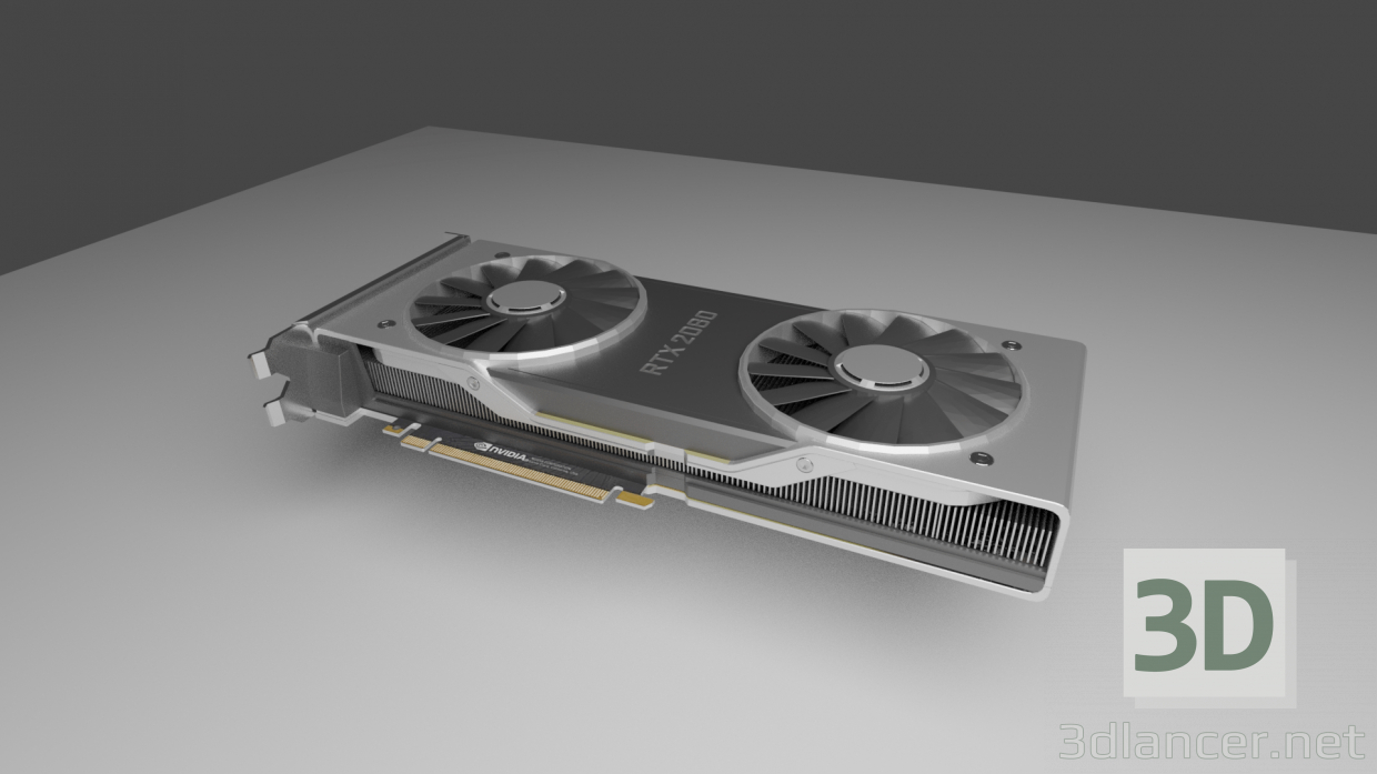 Modelo 3d NVIDIA GeForce RTX 2080 - preview