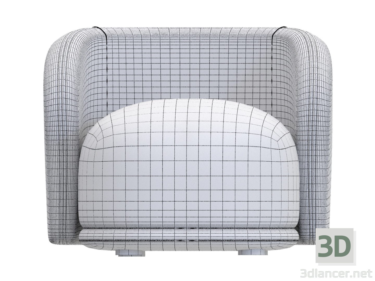 modello 3D di Poltrona comprare - rendering