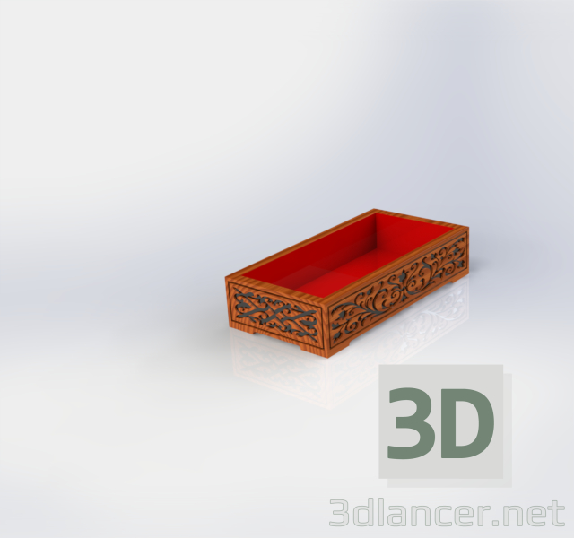 3d скринька з коштовностями модель купити - зображення