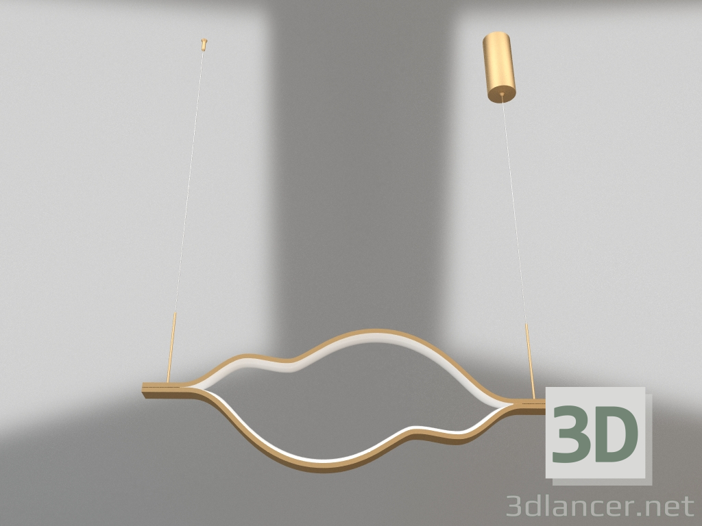 3d model Pendant Lynn matt gold (08258-120,33P) - preview