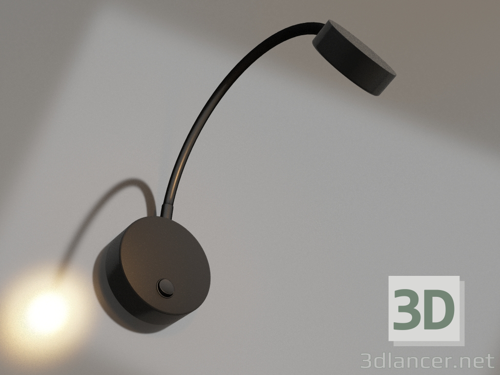 3d model Lamp SP-SON-R90-3W Warm3000 (BK, 100 °, 230V) - preview