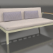 3d model Sofa module, section 1 right (Gold) - preview