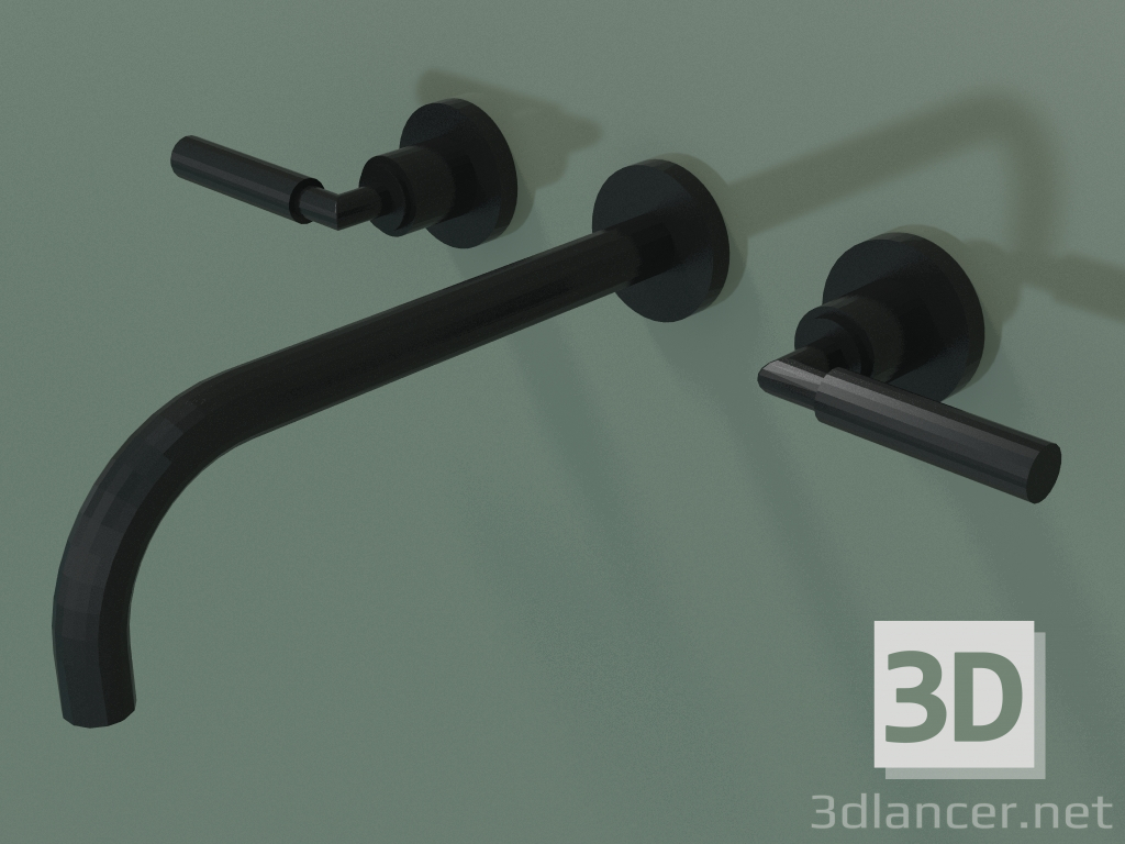 3d model Mezclador de lavabo de pared sin vaciador (36717882-330010) - vista previa