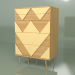 3d model Chest of drawers Big Woo (yellow ocher, light veneer) - preview