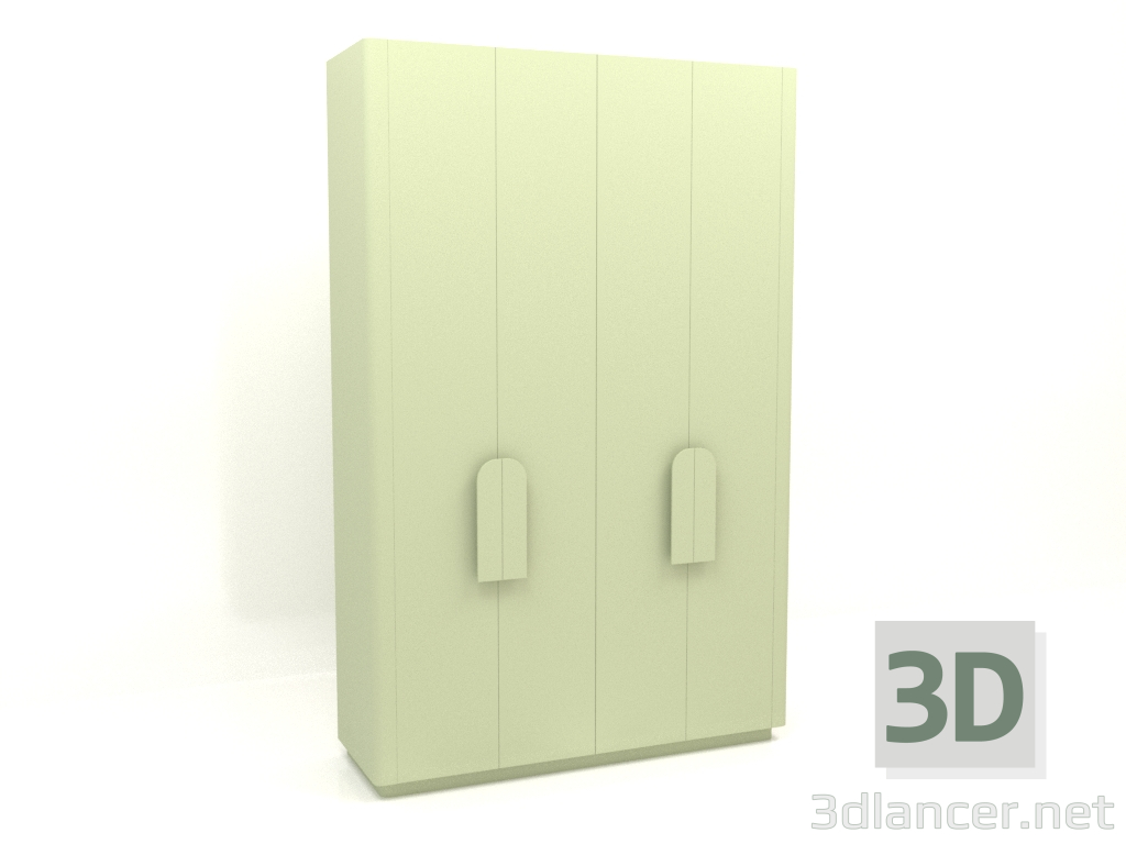 3d model Pintura armario MW 04 (opción 2, 1830x650x2850, verde claro) - vista previa