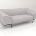 3D Modell Sofa für 2 Personen - Vorschau