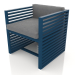 3d model Sillón (gris azul) - vista previa