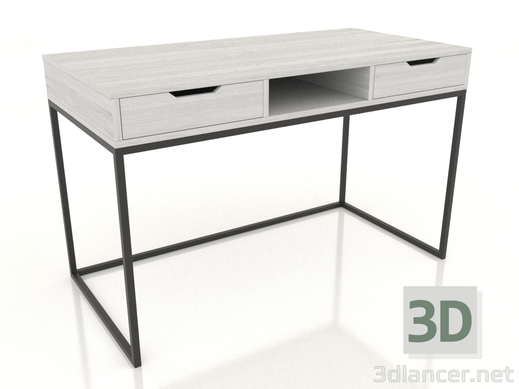 3D Modell Schreibtisch 1200x600 mm (weiß RAL 9010) - Vorschau