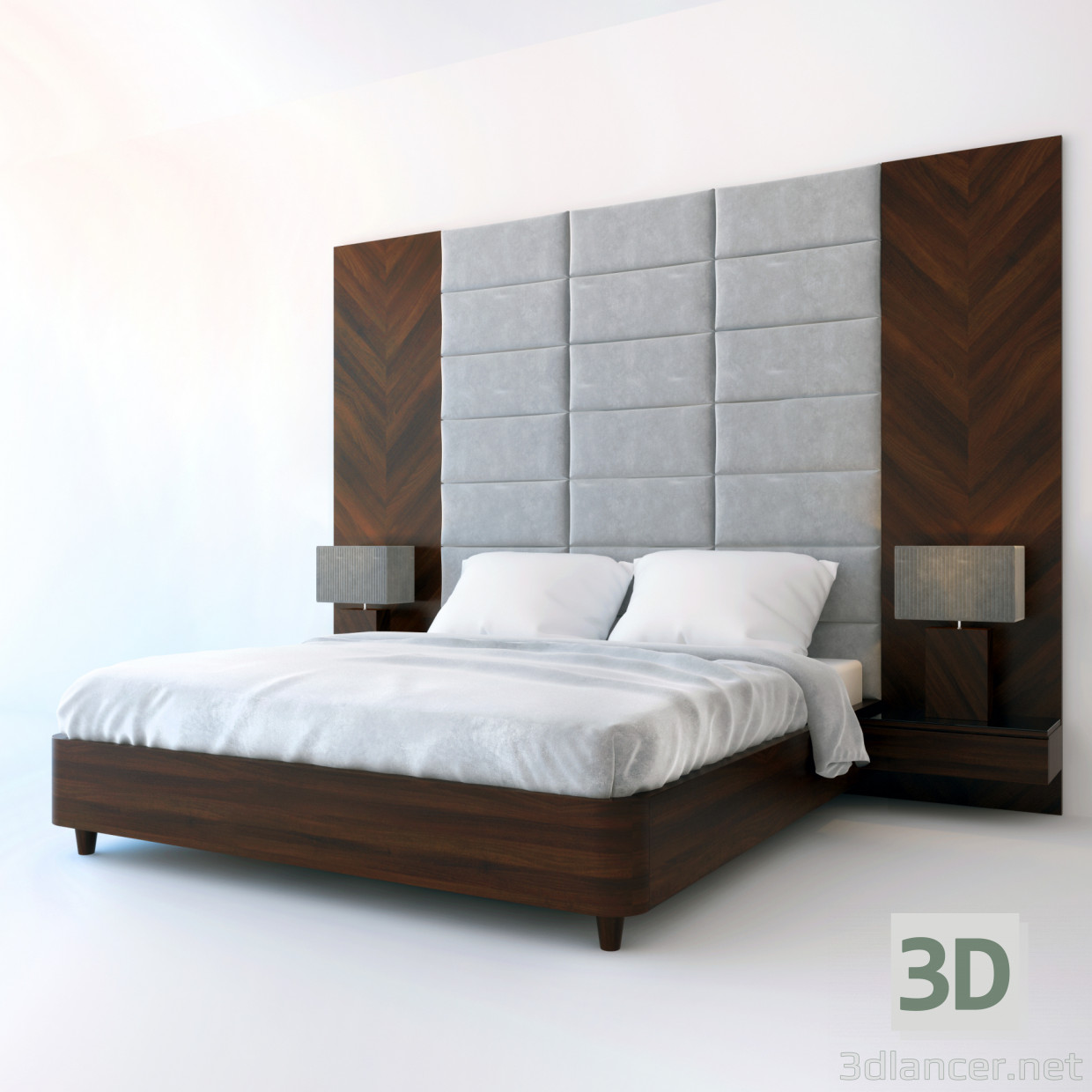 modello 3D Letto - anteprima