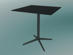 Table MISTER X (9510-01 (70x70cm), H 73cm, noir, noir)