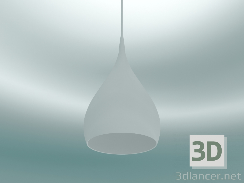 Modelo 3d Luminária pendente giratória (BH1, Ø25cm, H 45cm, branco) - preview