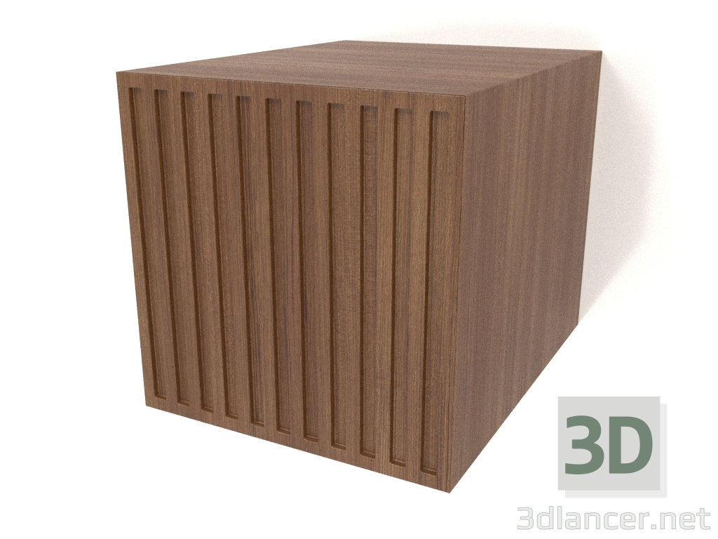 Modelo 3d Prateleira suspensa ST 06 (porta ondulada, 250x315x250, madeira castanha clara) - preview