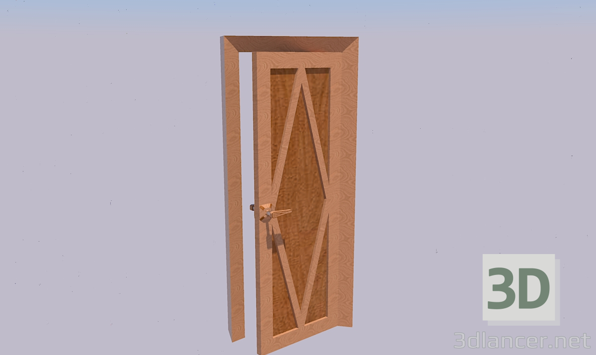 Modelo 3d Porta - preview