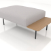 3d model Pouf, bench 120x70 - preview