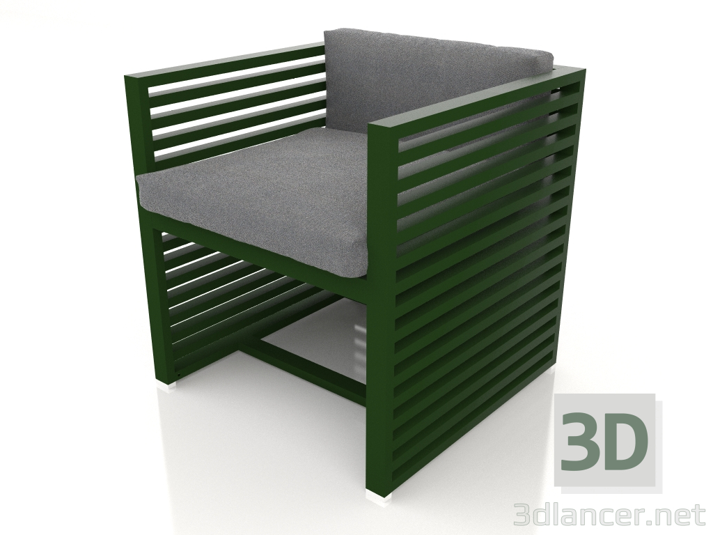 modèle 3D Fauteuil (Vert bouteille) - preview