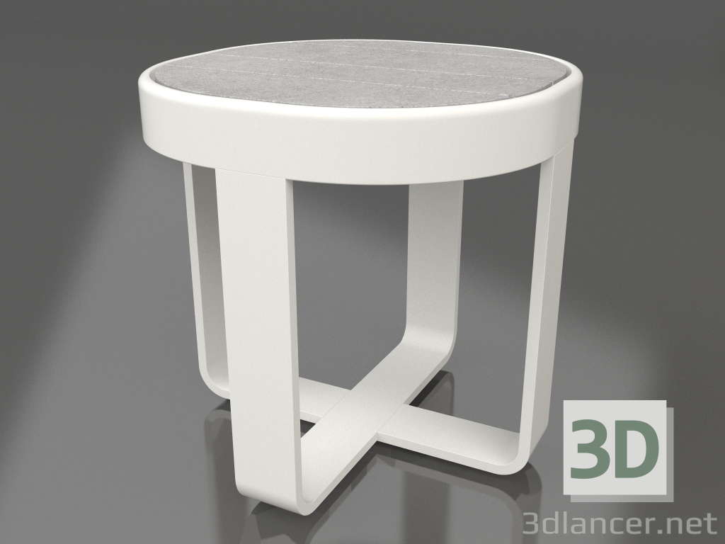 3d модель Кофейный столик круглый Ø42 (DEKTON Kreta, Agate grey) – превью