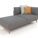 3d model Sofa module, section 2 left (Bronze) - preview