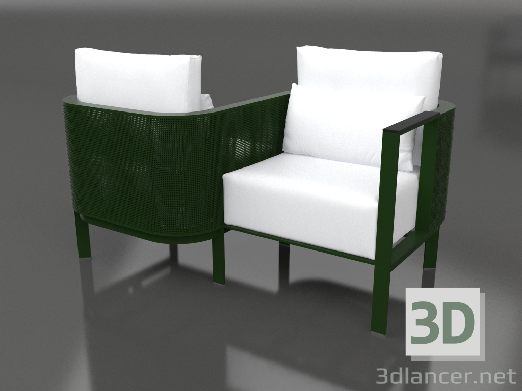 3d model Sofá Tu&Yo (Verde botella) - vista previa