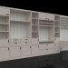 3d model Pared de sala 5500 x 490 x 2520 (h) - vista previa