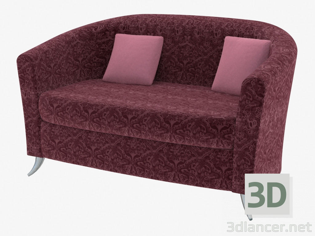 modello 3D Divano letto matrimoniale - anteprima