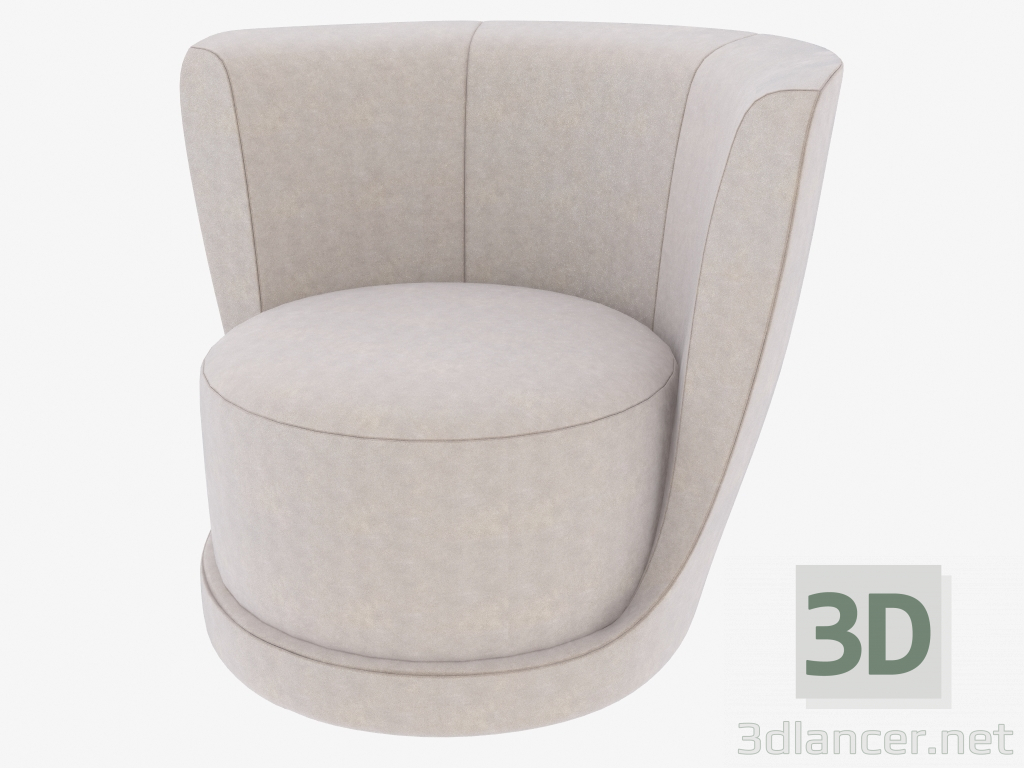 modèle 3D Fauteuil LAURENT - preview