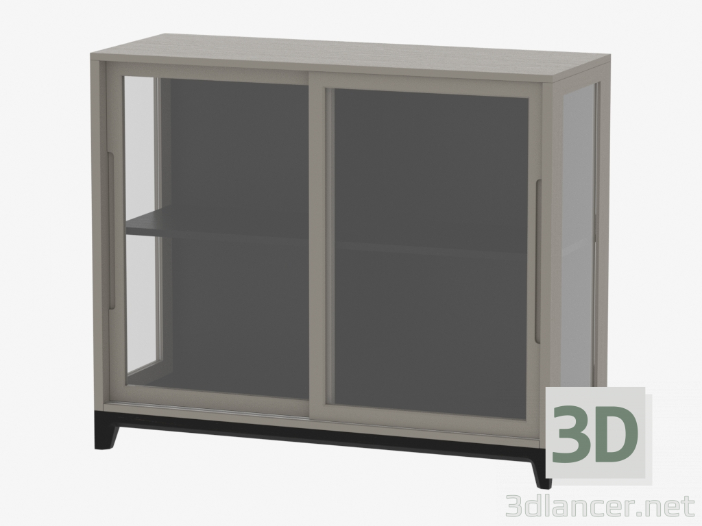 3D Modell Vitrine niedrig CASE (IDC027006014) - Vorschau