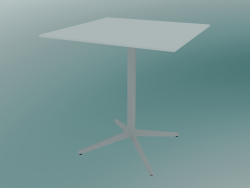 Table MISTER X (9510-01 (70x70cm), H 73cm, blanche, blanche)