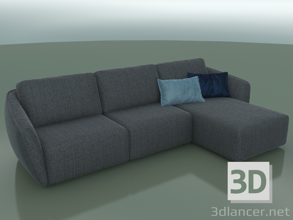 modello 3D Divano angolare Moon (3140 x 1800 x 770, 314MOO-180-CR) - anteprima