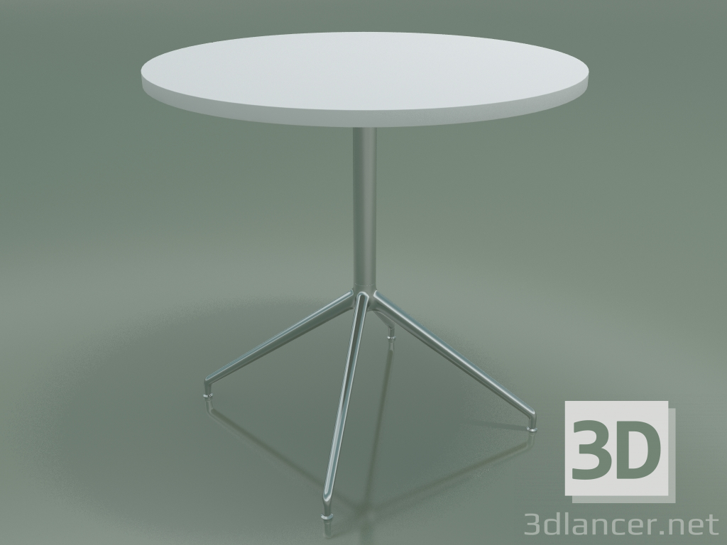 Modelo 3d Mesa redonda 5711, 5728 (H 74 - Ø79 cm, espalhado, branco, LU1) - preview