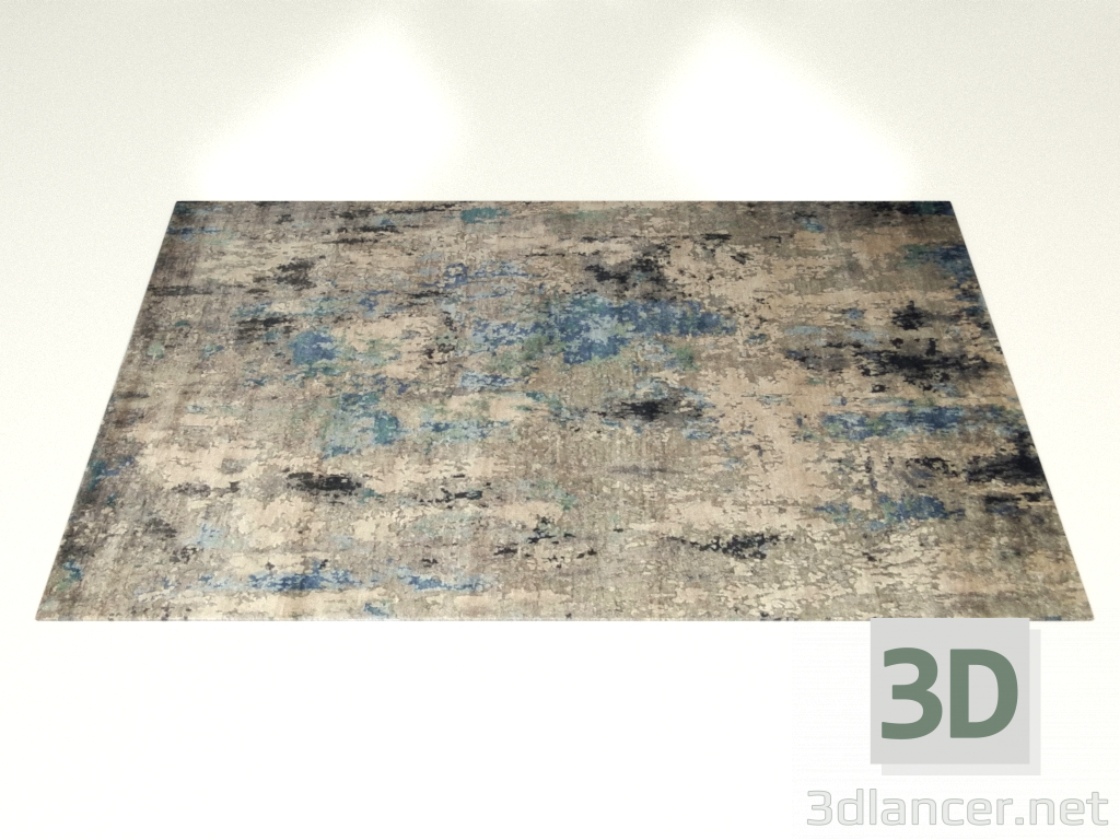 modèle 3D Tapis noué, design Himalaya - preview