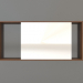 modèle 3D Miroir ZL 08 (750x350, bois brun clair) - preview