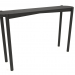 3d model Console table (rounded end) (1215x280x754, wood black) - preview