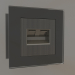 3d model Double Ethernet socket RJ-45 (bronze) - preview