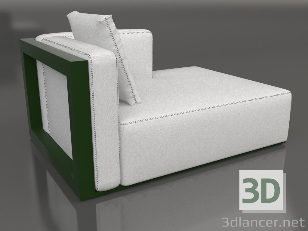 3d модель Диванний модуль, секція 2 права (Bottle green) – превью