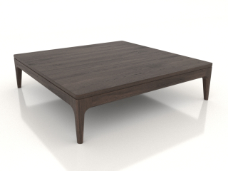 Modèle 3D "Table basse FARGO 1000x1000x250 mm (chêne foncé)"