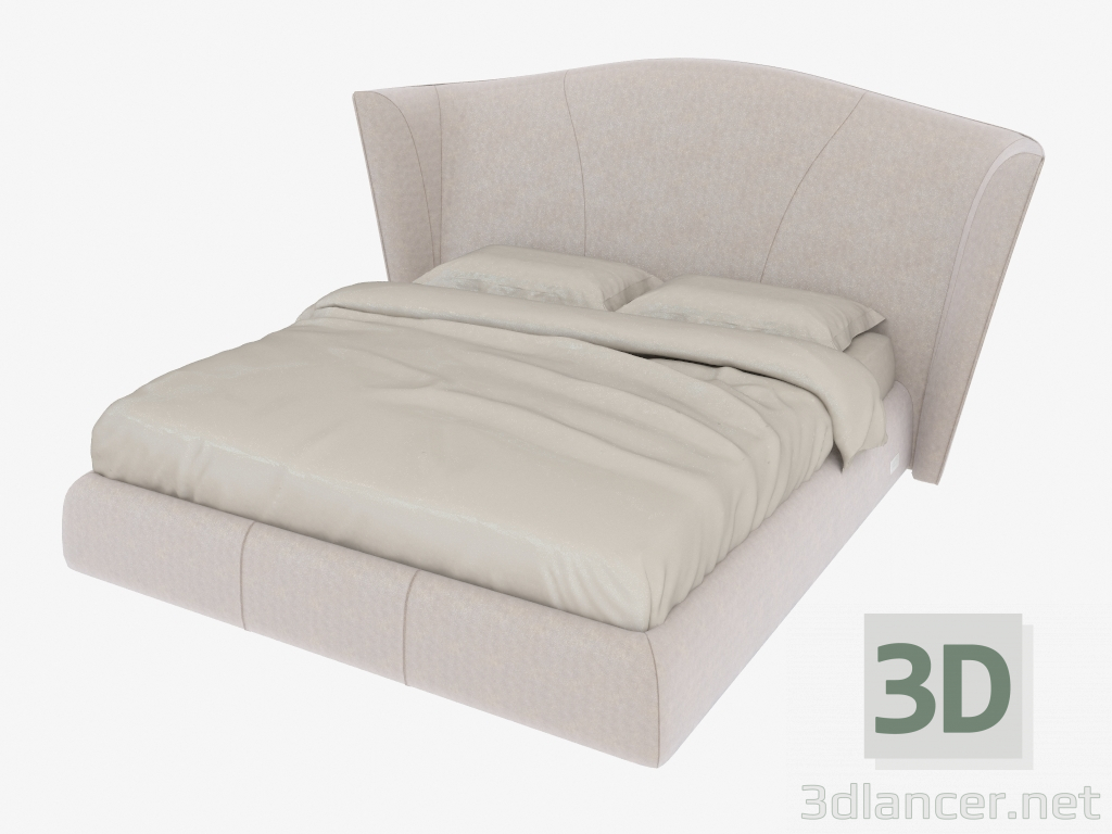 3d model Cama doble HERON (263x240xH132) - vista previa