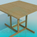 3d model Wooden dining table - preview