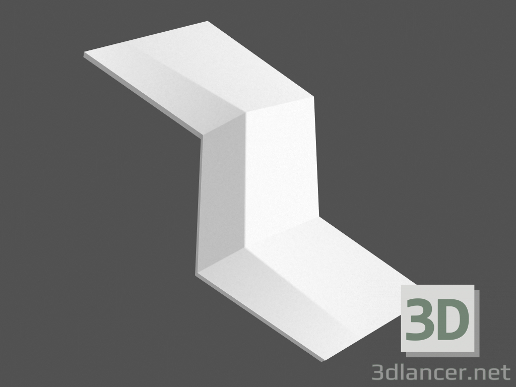 modello 3D Pannello 3D (elemento) Mercurio - anteprima