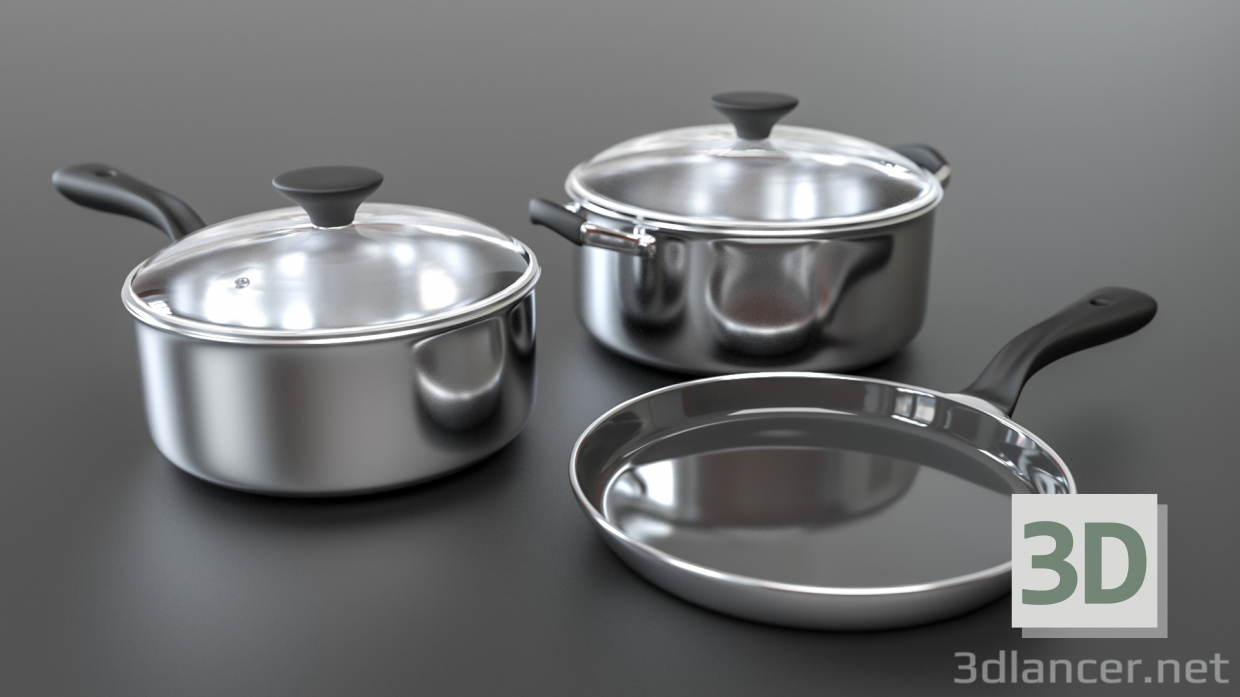 3d model Cooking utensils - preview